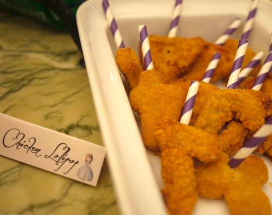 Kids L-O-V-E nuggets.  I served the ones with cheese inside.  It tasted really good.  Even grown ups liked them :-)  I cut paper straws and inserted it on the nuggets to make them into lollipops. No mess eating.